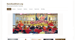Desktop Screenshot of basicbuddhism.org
