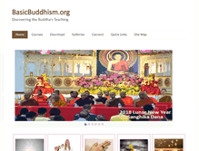 Tablet Screenshot of basicbuddhism.org